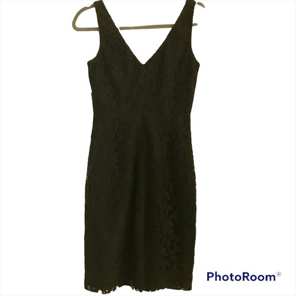 J. CREW Dress 0 Sara Leavers Lace Black - Picture 5 of 5